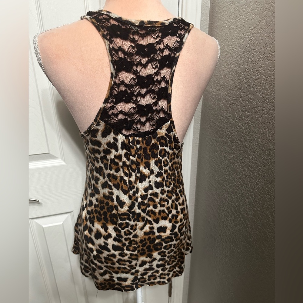 Leopard and Lace Tank